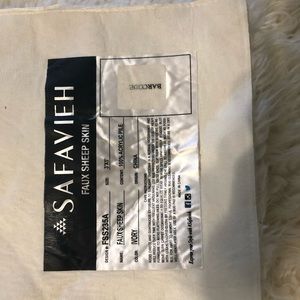 Faux sheep skin area rug